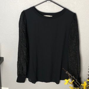 Loft Black Blouse